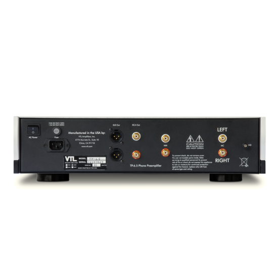VTL TP-6.5 SERIES II SIGNATURE – PREAMPLIFICATORE PHONO MM/MC