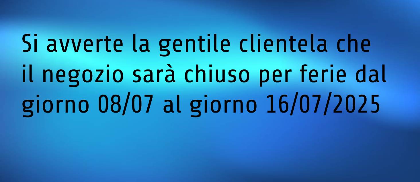 Chiuso per ferie