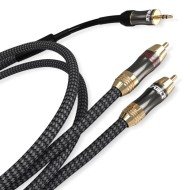 Ricable Magnus Jack 3.5/RCA – Cavo Stereo Jack 3,5 mm / 2 RCA Hi-Fi (coppia)