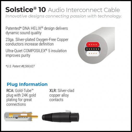 Wire World Solstice 10 Audio Interconnect Cable Pair