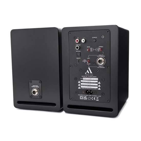 Argon Audio STUDIE 3 – Diffusori Attivi da Scrivania 4x40W Bluetooth aptX HD USB-C (coppia) Argon Audio STUDIE 3 – Diffusori Attivi da Scrivania 4x40W Bluetooth aptX HD USB-C (coppia)