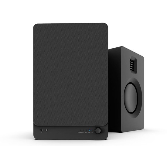 Kanto TUK – Diffusori Attivi Hi-Fi a 2 Vie con Tweeter AMT, Bluetooth aptX HD e Phono MM (Coppia)