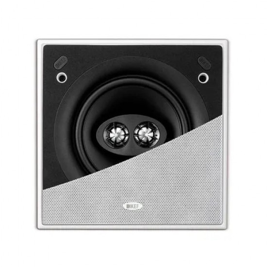 Kef Ci160CSds – Diffusore Stereo 2 vie da incasso quadrato da 16 cm (singolo)