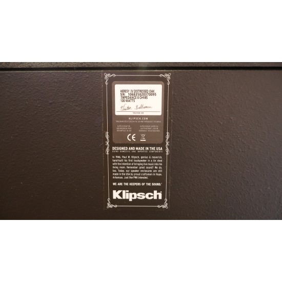 Diffusori Klipsch Heresy IV serie (esposte)