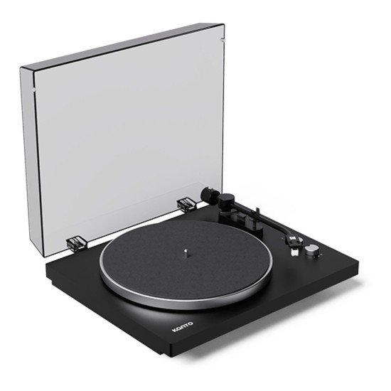 Kanto OBI3 G2 – Giradischi Hi-Fi a Cinghia con Bluetooth 5.3, Pre Phono Integrato e Testina Audio-Technica