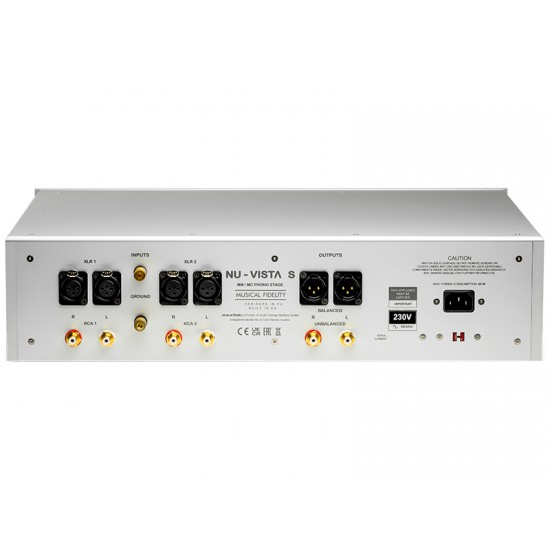 Musical Fidelity Nu-Vista Vinyl S Stadio Phono MM/MC Bilanciato High-End a Valvole Nuvistor