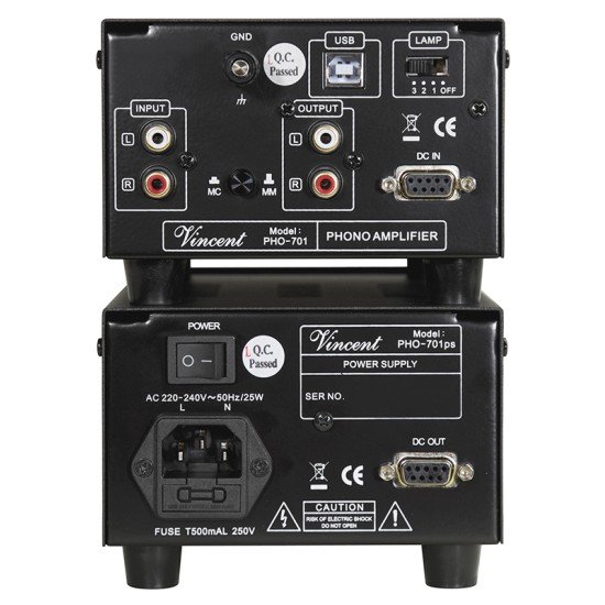Vincent PHO-701 – Preamplificatore Phono Ibrido MM/MC Valvolare con USB