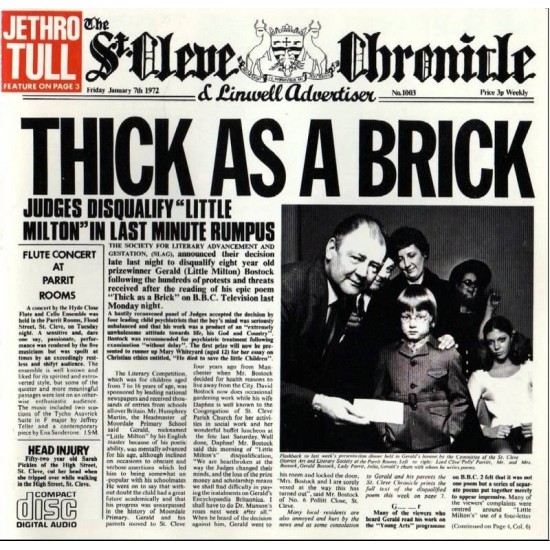 Jethro Tull Thick as a brick (Steven Wilson Mix)